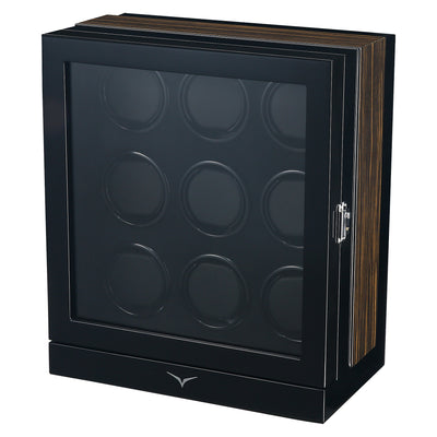 Sydney Watch Winder Box for 9 Watches in Black