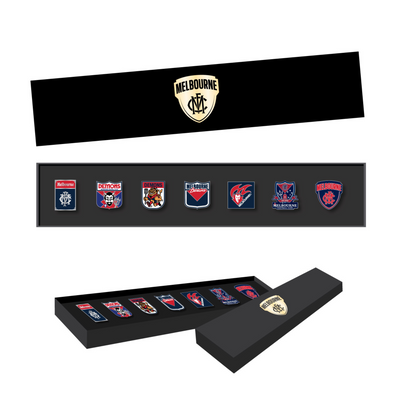 Melbourne Demons Logo AFL Pin Set