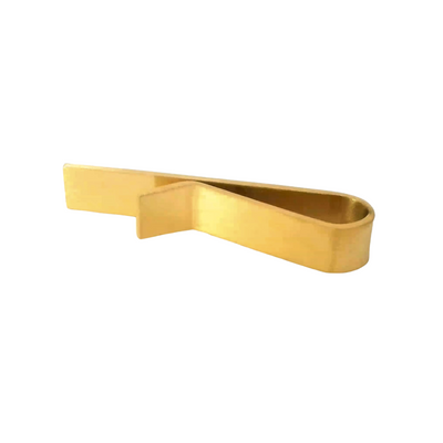 Small Gold Brushed Tie Bar 40mm