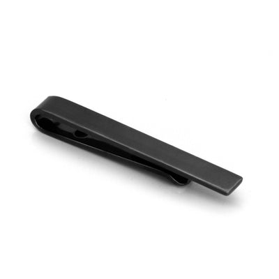 Small Shiny Gunmetal Tie Bar 40mm