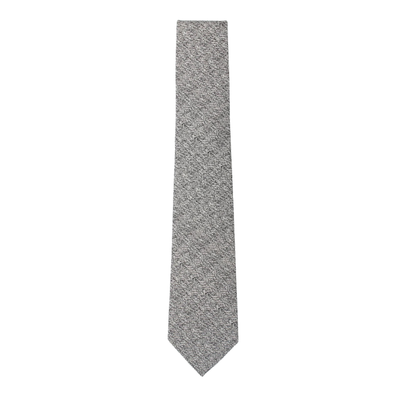 Grey Herringbone Texture Tie