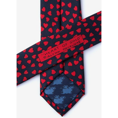 Heart of Gold Skinny Tie