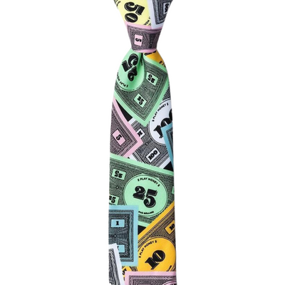 Play Money Skinny Tie