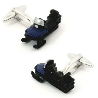 Coloured Snowmobile Cufflinks