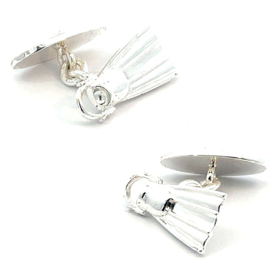 Flippers on chain Cufflinks