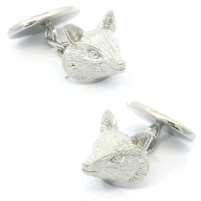 Fox Face (with chain) Cufflinks