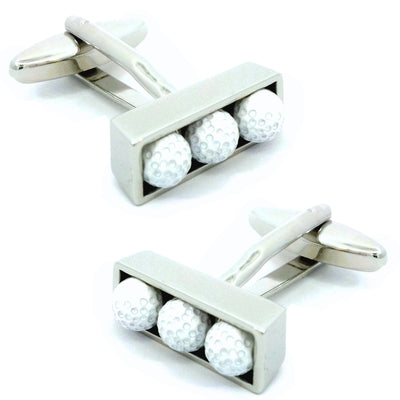 Golf Balls in Box Cufflinks