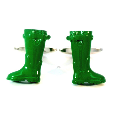 Green Gumboot Cufflinks