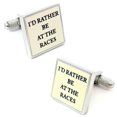 I'd rather be at the Races Cufflinks