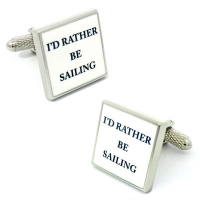 I'd rather be Sailing Cufflinks