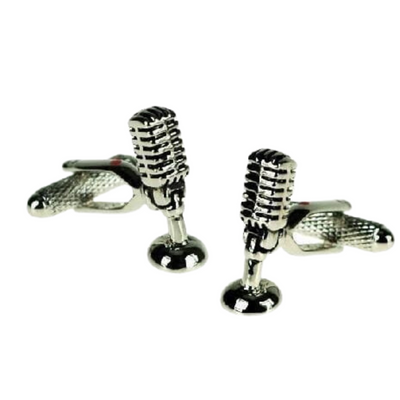 Microphone on Stand Cufflinks