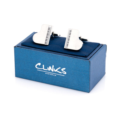 Silver Piano Cufflinks