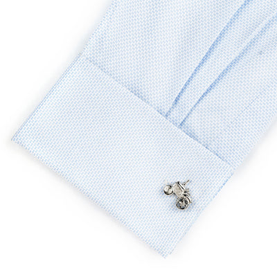 Silver Tractor Cufflinks