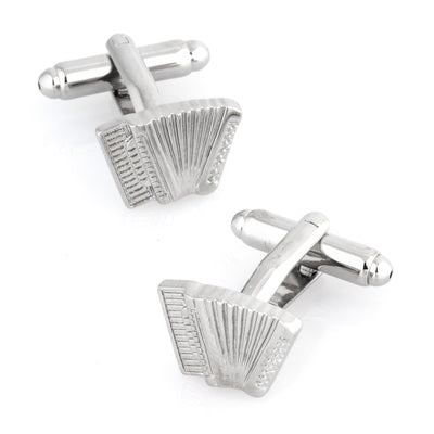 Silver Accordion Cufflinks