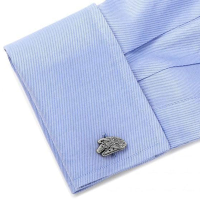 Star Wars Millennium Falcon Silver Cufflinks