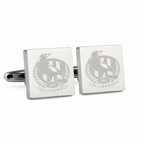 Silver Collingwood FC AFL Cufflinks