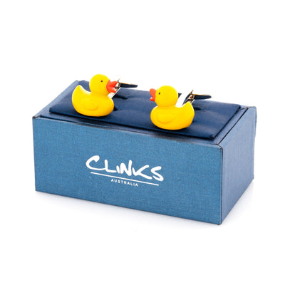 Yellow Rubber Duckie Cufflinks