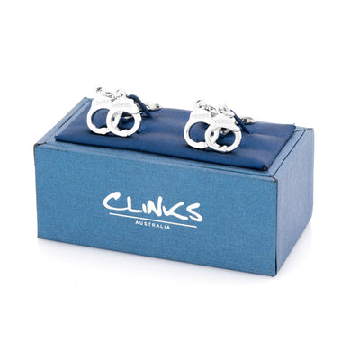 Silver Handcuff Cufflinks