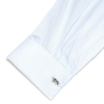 Charging Bull Silver Cufflinks