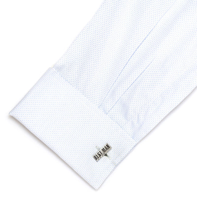 Best Man Raised Lettering Wedding Cufflinks