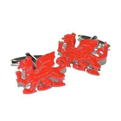 Red Welsh Dragon Cufflinks