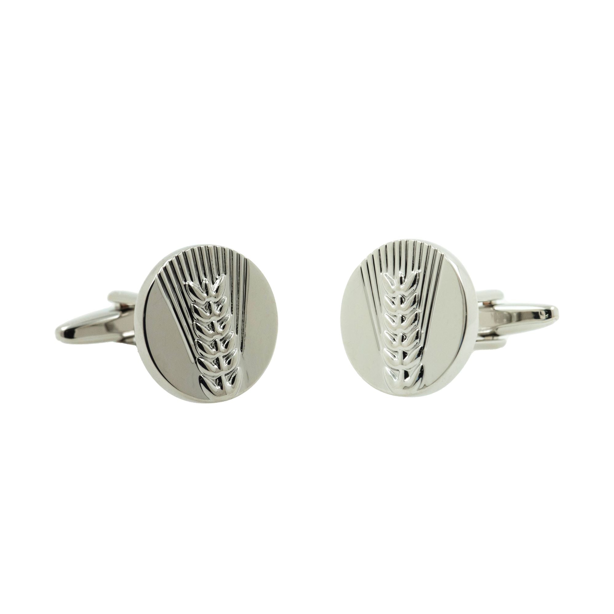 Silver Wheat Cufflinks