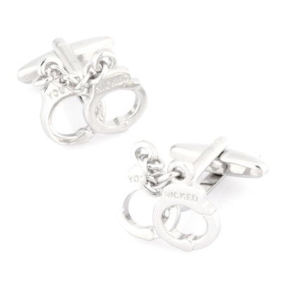 Silver Handcuff Cufflinks