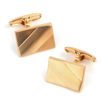 Classic Gold Ridge Cufflinks